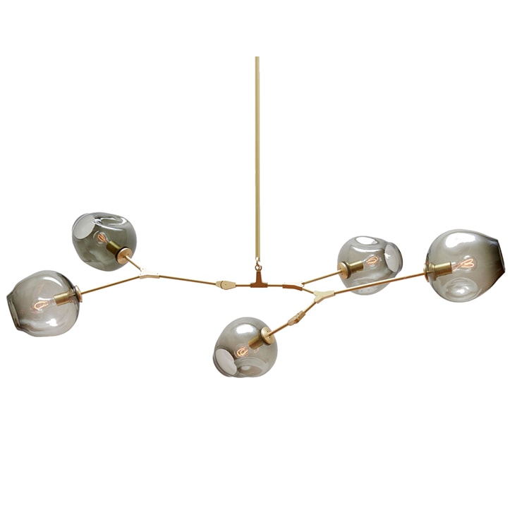 Lindsey Adelman Branching Bubble Chandelier 5 Heads One Two Modern Lindsey Adelman Branching Bubble Chandelier 5 Heads
